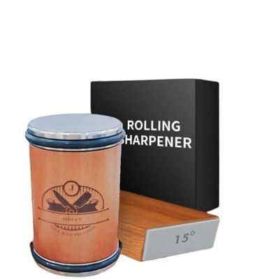 Rolling Knife Sharpener Set - Professional Knife Sharpening Kit with Roller T...