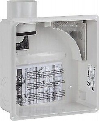 Surface-mounted fan box Compact by Limodor with lateral pipe connection