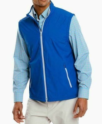 SOUTHERN TIDE Tide To Trail Collection Cas Abo Performance Vest Blue Sz M $125