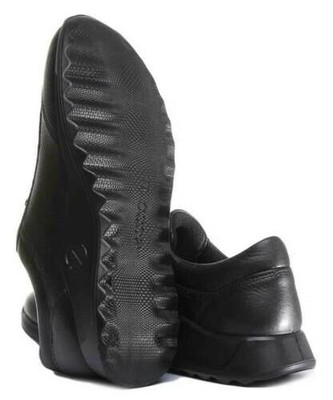 ECCO ECCO BIEGEVERSUCHE LÄUFER DAMEN WEICHES LEDER SPORTSCHUHE IN SCHWARZ GRÖSSE EU 3