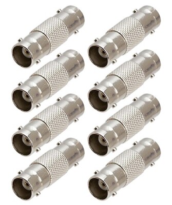 8x BNC Female to Female Jack Coupler Coax Adapter Connector CCTV Video Camera