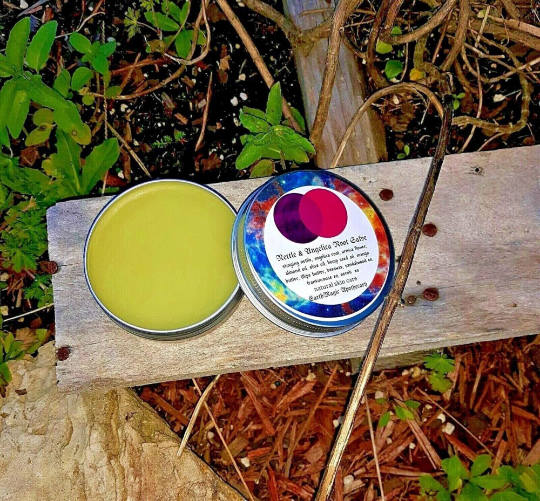 Stinging Nettle & Angelica Root Salve, Angelica & Nettle Herbal Balm, 1oz, 2oz
