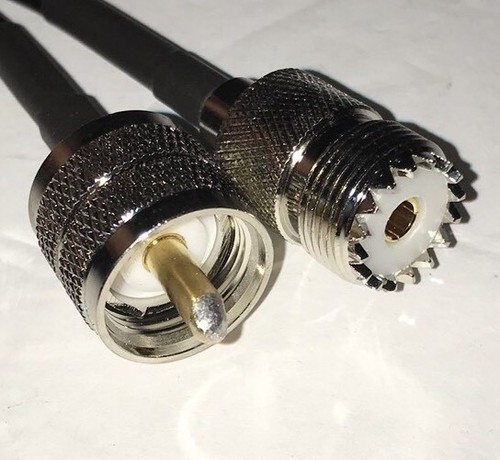 PL259 UHF Male to UHF Female RG58 Coaxial Cable Pick Your Length HAM WIFI CB USA