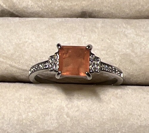 NWOT Ring Bomb Party RBP2152 Orang Quartz Cubic Zirconia SZ