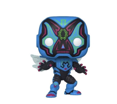 Funko POP! DC Heroes Justice League Blue Beetle #410 Exclusive GITD