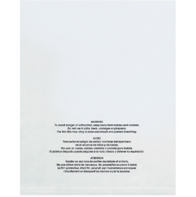 1-2,000 14x20 Suffocation Warning Resealable Clear Poly Bag Amazon FBA Approved