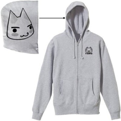 SONY Doko Demo Issyo Toro Hooded Hoodie M Size Gray Rare Japan