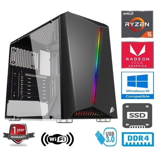 RYZEN 5 GAMING PC - AMD RYZEN 5 3400GE 16GB RAM 240GB SSD