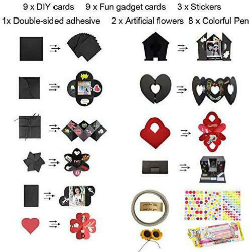 Explosion Gift Box Set Album Scrapbook DIY Photo Album Box for Birthday Annivers
