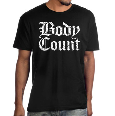 New Body Count Short Sleeve 100% Cotton Black All Size Shirt       BT102
