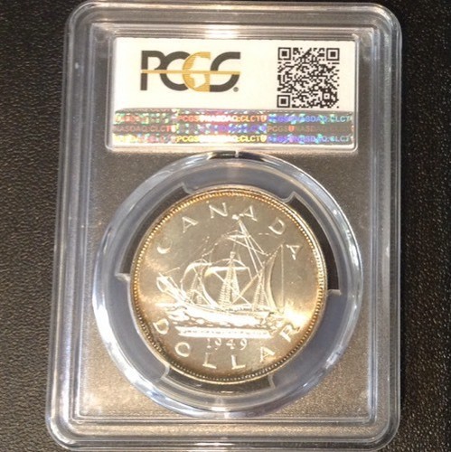 1949 Canada Silver Dollar PCGS MS 64+