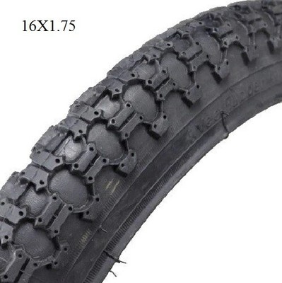 New 1  RUBBEr Tire EVO SPLASH 16X1.75 COMP 3 III TREAD BMX TIRE - BLACK
