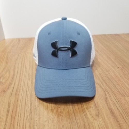 Under Armour Logo Classic Fit Golf Blue White Cap Hat Men's