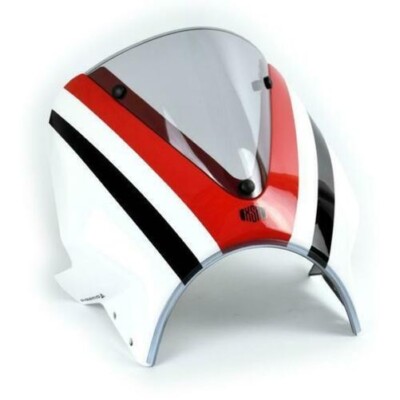 Pyramid Fly Screen Windshield Dynamic White Scheme Yamaha XSR 900 2020 - 2021