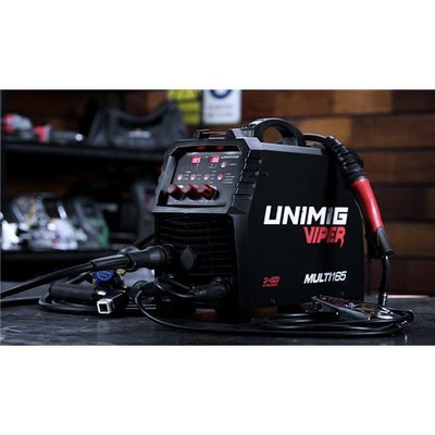UNIMIG VIPER Multi 165 Mig Tig Stick Welder +Torch, Gas Gasless Synergic U11006K