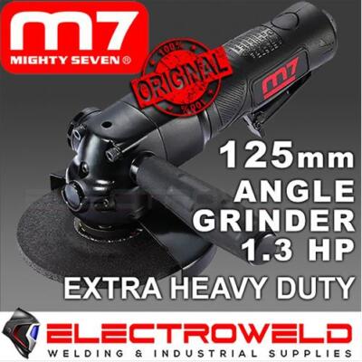 M7 125mm 5'' Air Angle Grinder, Safety Throttle Pneumatic M14 Mighty 7 M7-QB7215M