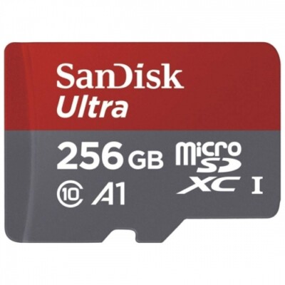 256GB Memory Card Sandisk Ultra High Speed MicroSD Class 10 for Cell Phones