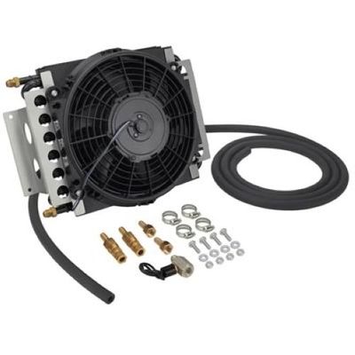 Derale 13900 Electra-Cool 16 Pass Remote Transmission Cooler Kit -6AN Inlets