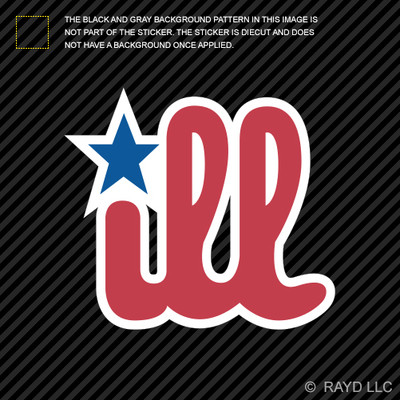 Philly ILL Sticker Decal Self Adhesive Vinyl jdm euro oem+
