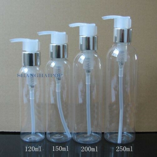 3 X Clear Lotion Pump Bottle Makeup Cosmetic Shampoo Shower Gel Dispenser Travel