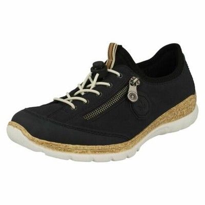 Ladies Rieker MemeSoft Light Weight Elastic Toggle Synthetic Trainers N4263