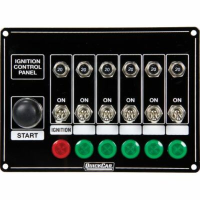 Quickcar Racing 50-869 Switch Panel Dash Mount 6-7/8 x 5 in 6 Toggles NEW