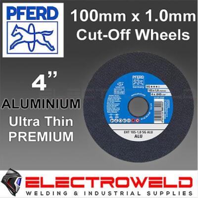 PFERD 100mm 4'' Aluminium Cutting Discs, Thin Cut Off Wheels, Angle Grinder Metal