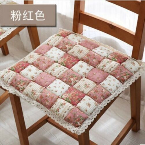 Vintage Floral Printed Quilted Stitched Seat Chair Cushion Pad Mat Home Office