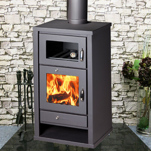 Wood Burning Stove Cooker Combination Multifuel Oven Deluxe C eBay