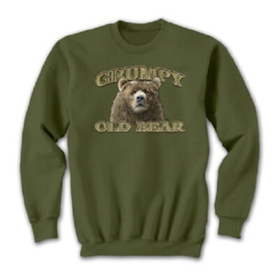 Sweatshirt Grumpy Old Bear   Unisex NWT  Medium