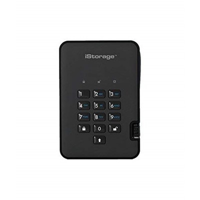 Storage IS-DA2-256-3000-B 3TB diskAshur2 USB 3.1 Portable Encrypted Hard Drive