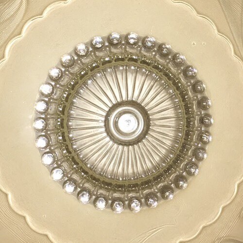 Nice Used Heavy Clear Ornate 15 1/4