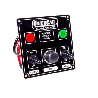 Quickcar Racing Products 50-822 Dash Mount Switch Panel 4-5/8 x 4-3/8'' Aluminum