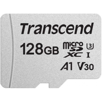 128GB Memory Card Transcend High Speed MicroSD Class A1 U3 for Cell Phones
