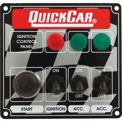 Quickcar Racing Products 50-025 Dash Mount Switch Panel 4-5/8 in x 4-3/8 in