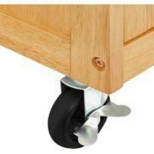 Mainstays Kitchen Island Cart, Natural. This Stylish Furniture Has a Solid...