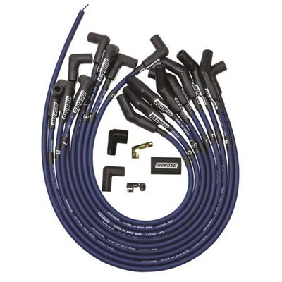 Moroso 73675 Spark Plug Wires Ultra 40 Spiral Core 8.65mm Blue NEW