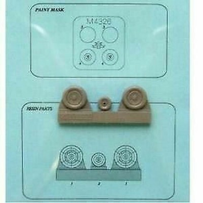 AIRES HOBBY 1/48 HE162 WHEELS PAINT MASKS D 4326