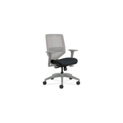 The Hon HON Solve Seating Titanium Mid-Back Task Chair Midnight