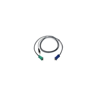 Iogear G2L5202U KVM CABLE - 4 PIN USB TYPE A - MALE - 15 PIN HD D-SUB (HD-15) - 