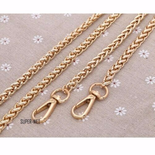 8mm Metal Chain Shoulder Bag Handbag Strap Replacement Cross Body Gold 60-140cm