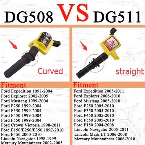 Pack On Plug Ignition Coils For Ford Crown Victoria 1998 1999 20002001