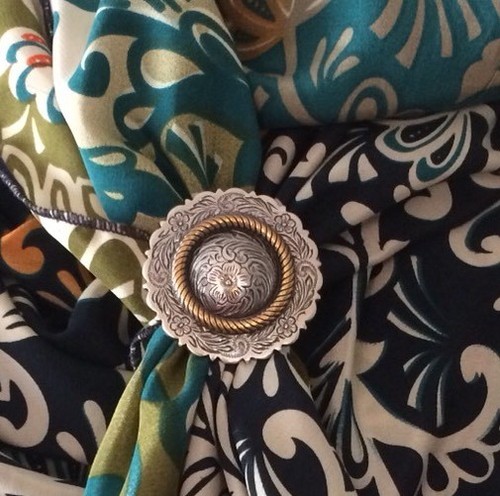 Flora Wild Rag Scarf Slide