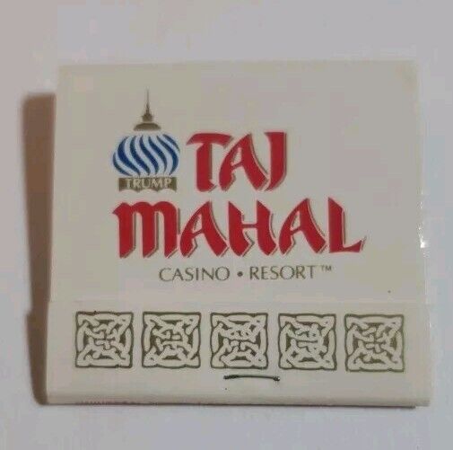 Vintage Matchbook Taj Mahal Casino Resort Atlantic City NJ Virginia Avenue Hotel
