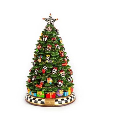 Mackenzie Childs 13.5  Tall Christmas Carol Tree