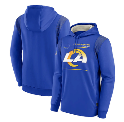 Los Angeles Rams Hoodie Sideline Logo Performance Pullover Sweatshirt Jacket