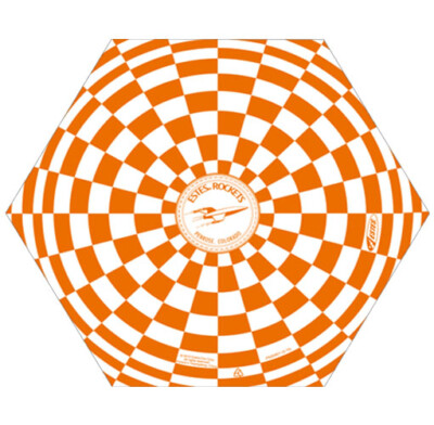 Estes Standard Parachute 12 inch Orange/White Plastic