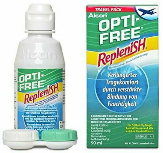 Opti Free Replenish Kontaktlinsen-Pflegemittel, Travelpack, 90 ml (1er Pack)