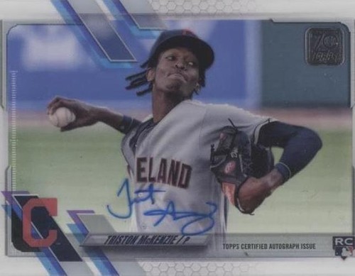 2021 Topps Clearly Authentic Autographs - Triston McKenzie #CAA-TM