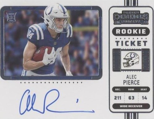 2022 Panini Contenders Alec Pierce #103